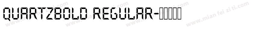 QuartzBolD Regular字体转换